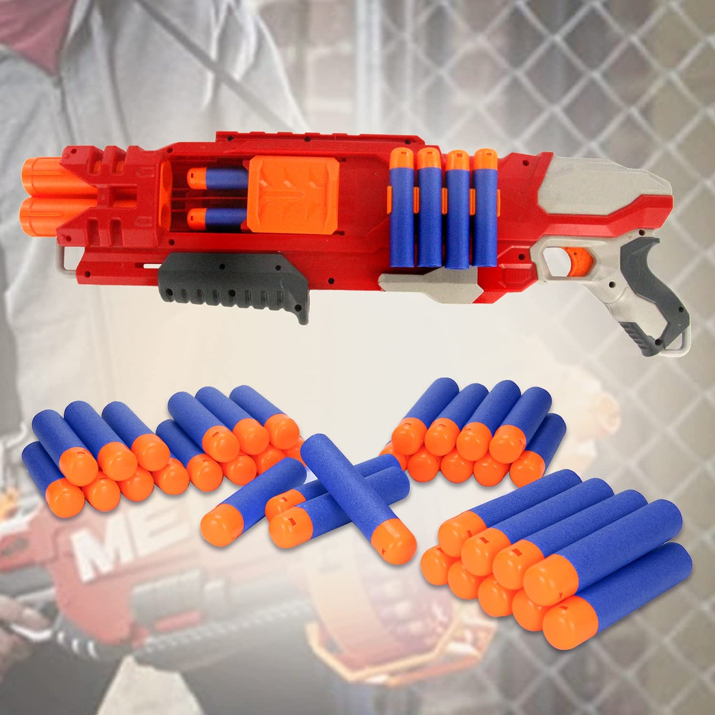 Tormen Mega Darts Refill Pack Compatible For Nerf Mega Series, Blue 36Pcs