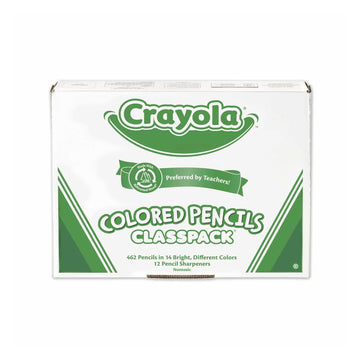 Crayola Colored Pencil Classpack (462ct), Bulk Colored Pencils, 14 Assorted Colors, School Supplies for Teachers, Ages 4+