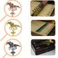 Horow 2 Pack Metal Horse Racing Board Game Card Board Game Finish Line Luxury Edition Solid Wood Race Game Board 11 Batches Of M