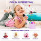Iyoyo Mini Karaoke Machine For Kids Portable Bluetooth 5.3 Speaker Led Lights With 1 Wireless Microphone Karaoke Gifts For Girls Boys Audlt Birthday Christmas Solid Metal Body (Purple-1 Mic)
