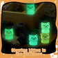 Ccinee 60Pcs Luminous Mini Cat Miniauter Figures Glow In The Dark Resin Cat Figures Micro Fairy Ornaments Tiny Cats Miniature For Bag Cake Topper Birthday Party Favors