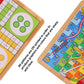 Crobyi 12 Inches Ludo Board Game + Snakes&Ladders Board Game, 2 In 1, Classic Board Game For Adults And Kids, Including 1 Game B