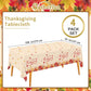 Gatherfun Maple Leaves Waterproof Plastic Rectangular Tablecloths - Disposable Table Covers for Fall Parties, 4PCS 54x108 Inch