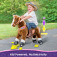 Ponycycle Kids Ride On Horse For Kids Ride On Toys Classic Model U (With Brake/ 36' Height/Size 4 For Age 4-8) Riding Horse Plush Ride On Pony Rideable Horse Walking Animal With Wheels Brown Ux424