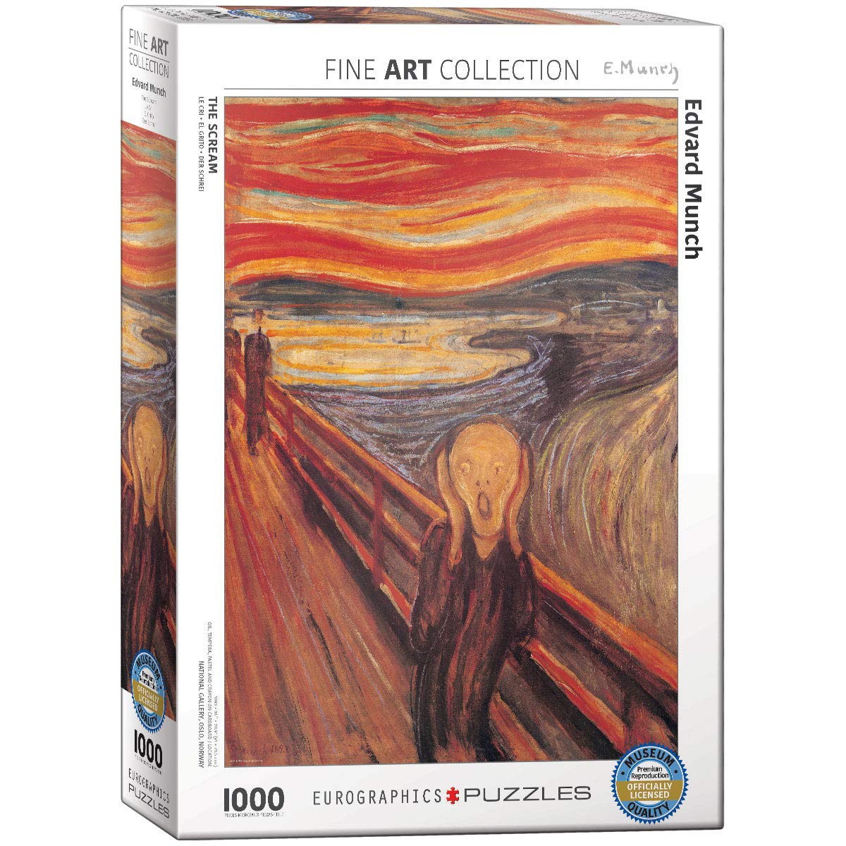 Eurographics The Scream By Edvard Munch Puzzle (1000-Piece), (Model: 6000-4489)