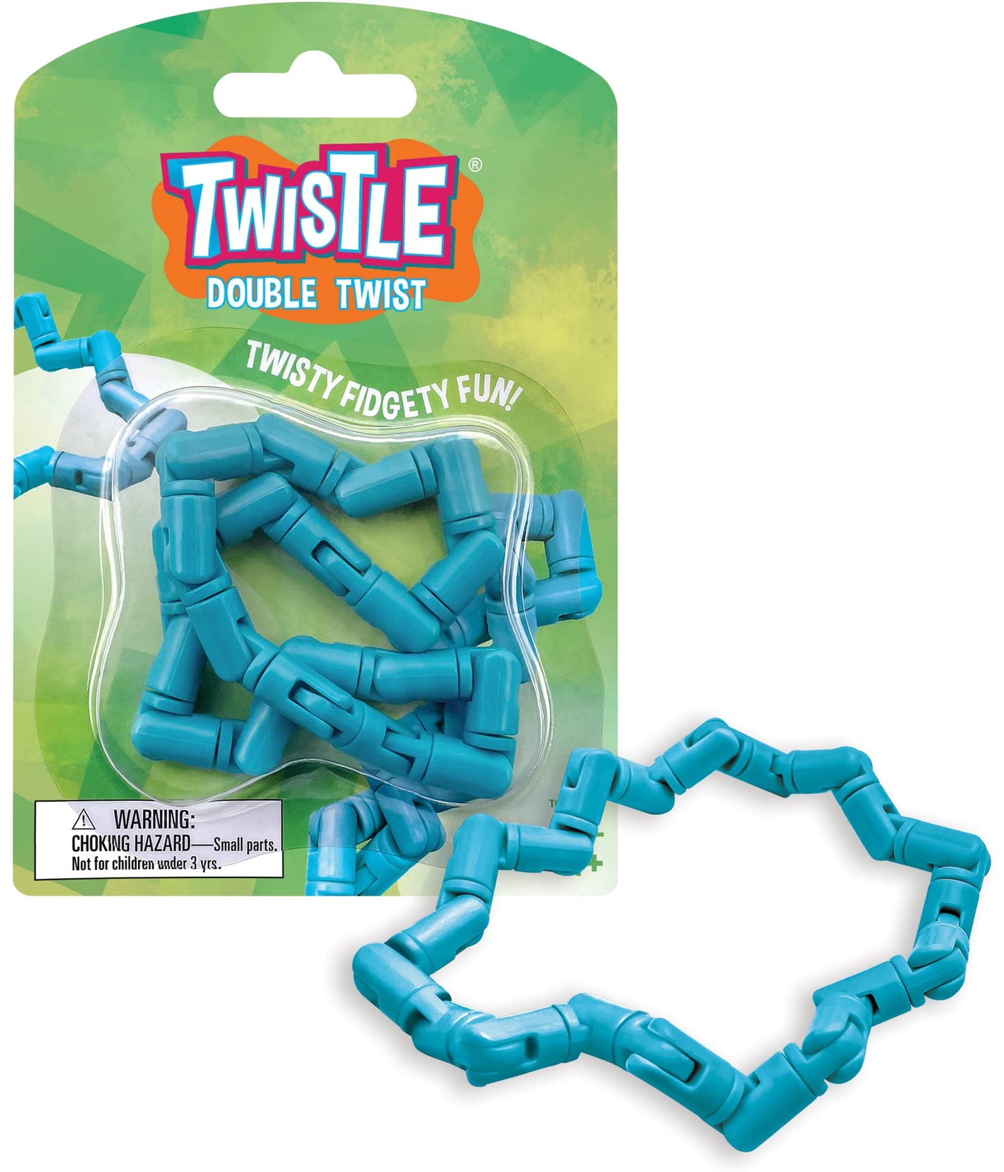 Twistle Double Twist Fidget Sensory Toy- Teal