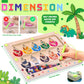 Uiseba Dinosaur Mini Magnetic Color And Number Maze Montessori Toy For Ages 3 4 5, Toddler Busy Board, Educational Preschool Lea