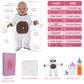 Vollence 23 Inch Full Body Silicone Baby Dolls That Look Real,Not Vinyl Dolls,Real Platinum Doll Bald,Soft Lifelike Newborn - Girl