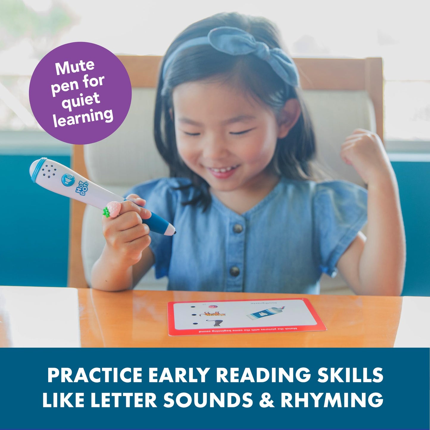 Educational Insights Hot Dots Beginning Phonics Set With 72 Activities, Learn To Read Preschool Set With Interactive Pen, Ages 3+