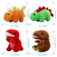 16 Pack Plush Dinosaurs Bulk, Mini Dinosaur Figures Assortment Keychain Toy, Soft Dino Stuffed Animal Set Gifts For Kids, Easter Basket Stuffers, Goody Bag Filler, Doll Machine, Toddler Party Favors