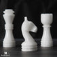 Radicaln Marble Chess Set 12' Inches Black & White Handmade Board Game 2 Player Classic Chess Sets For Adults- 1 Chess Board & 32 Chess Pieces - Chess Game