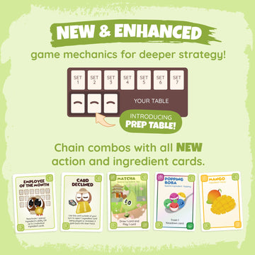 Sabobatage Expansion Pack: Legends Of Matcha - Easy Family-Friendly Party Game | Card Games For Adults, Teens & Kids | 2-7 Players