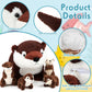 Poen 5 Pcs River Otter Stuffed Animals Set 22 Inch Mommy Otter Plush With 4 Cute Babies In Belly Soft Cuddly Zippered River Outt