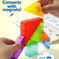 Coogam Magnetic Travel Tangram Puzzle With 3D Building Blocks, Road Trip Pattern Shape Handwriting Jigsaw Books With 360 Brain Teasers, Montessori Educational Toy Gift For Kids Adults