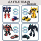 8 Pcs Mini Car Robot Toys, 3.5-Inch Small Hero Action Figures, Birthday Favors Toys For Kids Age 5 And Up.