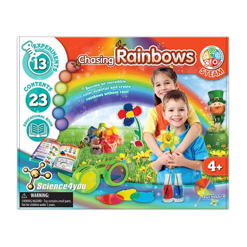 Playmonster Science4You - Chasing Rainbows - 13 Experiments To Explore The World Of Colors - Fun, Education Activity For Kids Ages 4+