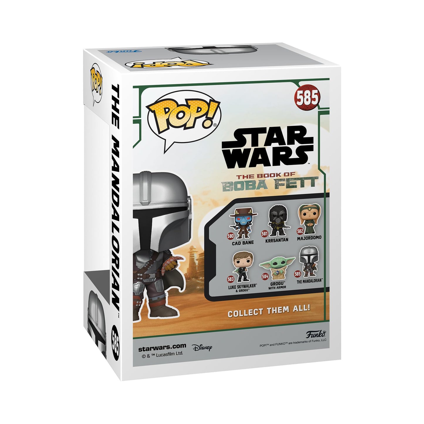 Funko Pop! Star Wars: The Book Of Boba Fett - The Mandalorian With Pouch