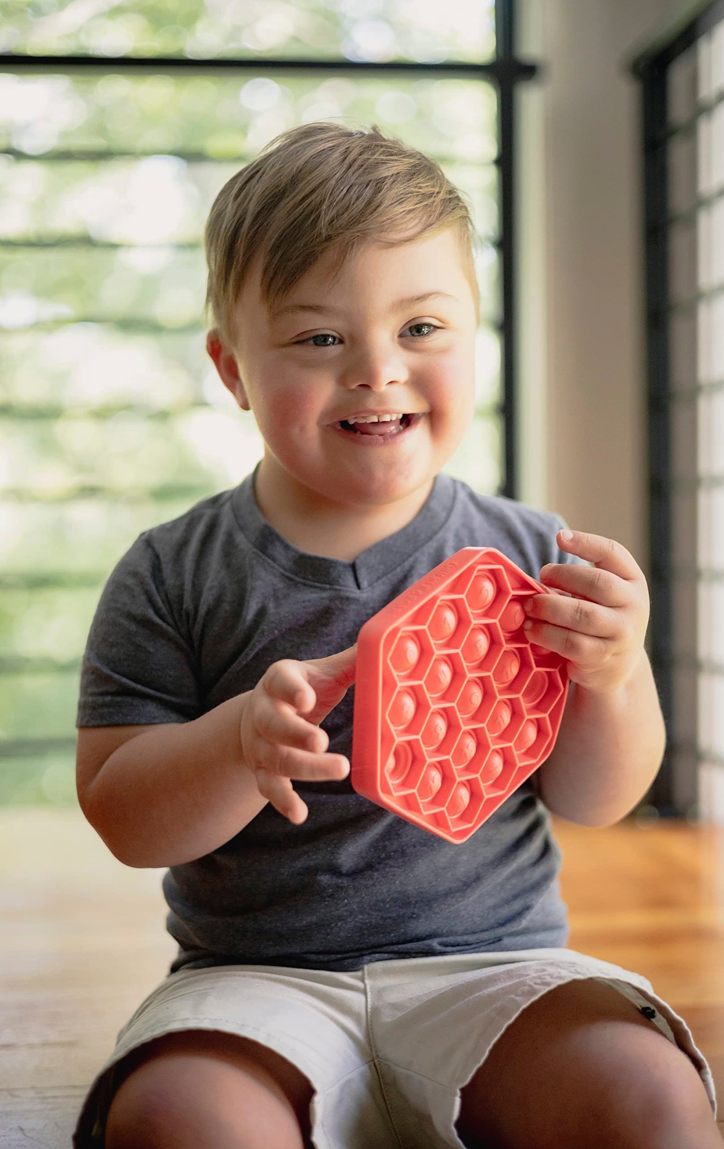 Chuckle & Roar - Pop It! Counting - Tactile Learning - Fidget Toy For Preschoolers - Safe On The Go Fun For Kids