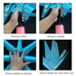 6 Pcs Light Blue Star Foil Balloons One-Piece 14-Pointed Star Balloons 4D Starburst Cone Mylar Balloons 22Inch Christmas Birthda