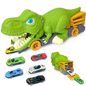 Aykzaqe Dinosaur Eating Cars Transport Truck Carrier Toys for 3 Year Old Boys Toys for 4 Year Old Boys,Toy Cars for Boys Age 4-7
