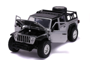 Fast & Furious F9 1:24 2020 Jeep Gladiator Die-Cast Car, Toys For Kids And Adults,Silver
