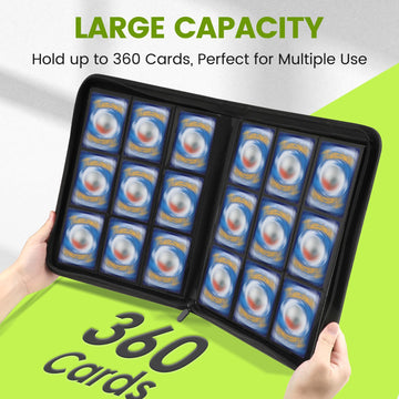 9 Pocket Card Binder  enhanced Ringless Trading Card Binder 360 Side Loading Pocket PU Card Collection Binder  Sturdy Collectible Card Albums Card Folder for MTG  TCG  Sports Cards  Game Cards-Red