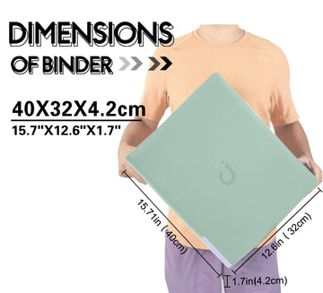 D DACCKIT Toploader Binder  Holds 288 Toploaders - 9 Pocket Top Loader Binder for 3 x 4 Rigid Card Holders for Trading Cards or Sports Cards - Model C Asakusa Green