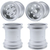 Hobohy Cw-01 Aluminum Wheels Hub Rims For Tamiya Cw01 Chassis Lunch Box Midnight Pumpkin Rc Car Upgrade Parts (Silver)