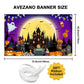 Avezano Happy Halloween Banner Spooky Halloween Backdrop Trick or Treat Halloween Banner Halloween Party Decorations Kids Outdoo