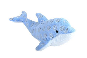 WILD REPUBLIC Foilkins, Dolphin, Stuffed Animal, 12 inches, Gift for Kids, Plush Toy, Fill is Spun Recycled Water Bottles