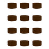 Couver Kids Children 1 Inch - Dark Brown Cotton Terry Cloth Wristband for School, Church, YMCA Activities or evens(6 Pairs)