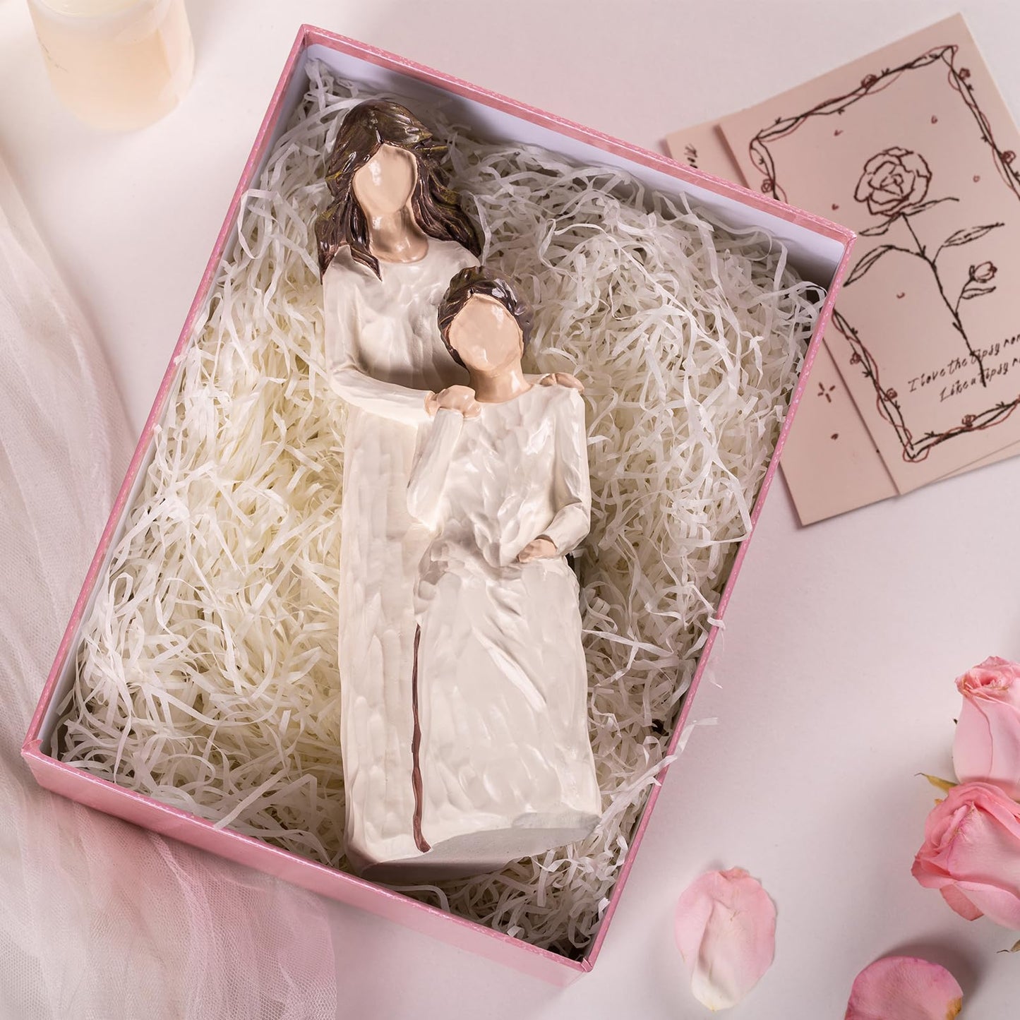 Elegondrar Gifts For Mom From Daughter, Mother And Daughter Figurines, Gifts For Mothers Day, Birthday, Resin, 9.7'' H