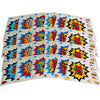 Adjoy Large Superhero Party Stickers - Superhero Sign Cutout Stickers - Superhero Party Supplies - 24 Sets