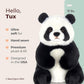 Bearington Tux Plush Panda Bear Stuffed Animal, 11" Soft Plush Toy, Black & White, Model 49223848755483