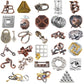 Roseflower 28 Pcs Iq Test Puzzle Metal Wire Puzzles Mind Game Educational Toys High Difficulty Brain Teaser Puzzle Toy For Kids