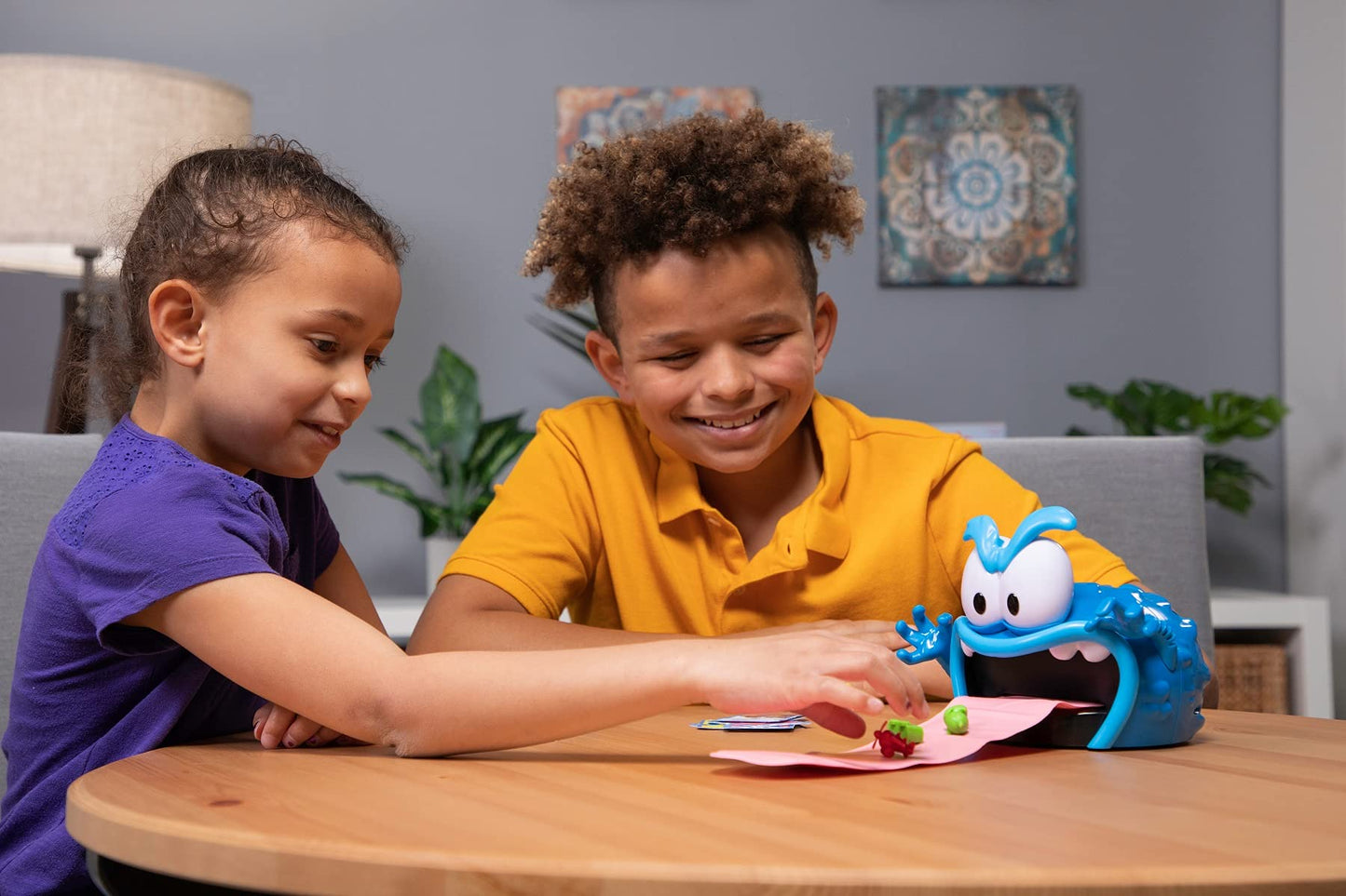 Gobble Monster Game - Save Your Toys From The Monster'S Tongue Before It'S Too Late - Includes 24-Piece Puzzle By Goliath