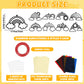QOUBAI Rainbow Suncatchers Craft Kit - 32 Sets DIY Stained Glass Effect, Paper, 10.04"x10.12", Colorful, Model QB1073
