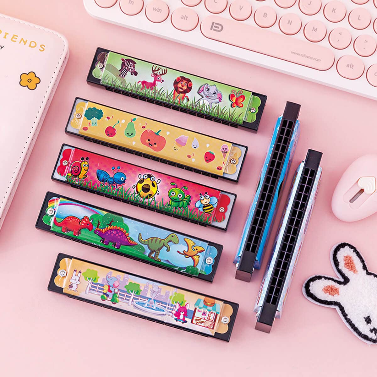 Kids Harmonica Party Favors, 12Pcs Harmonicas For Kids Musical Instrument Toy Gift, 16 Holes Toddlers Harmonica, Kids Party Favo