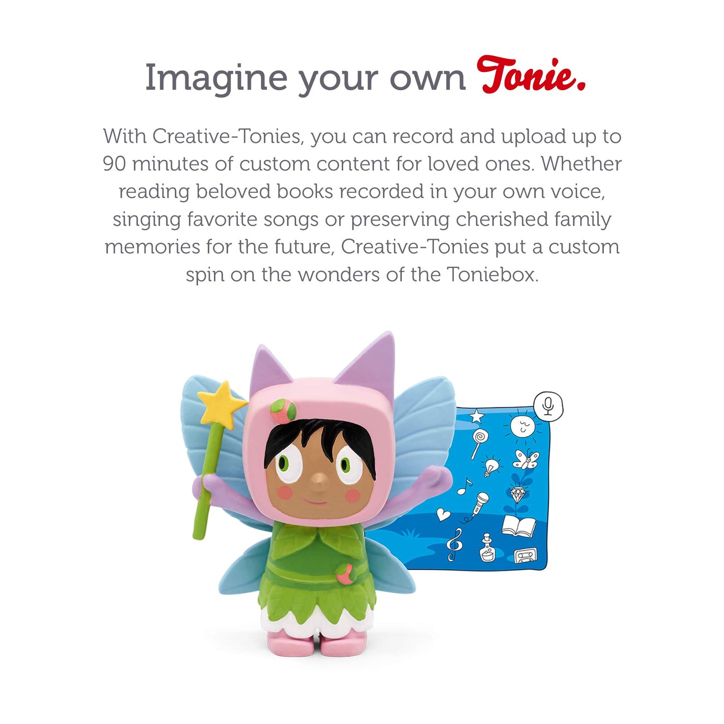 Tonies Fairy Creative Audio Character - Record And Upload Up To 90 Minutes Of Your Own Stories And Songs