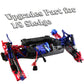 RCMYou Aluminum Rear Chassis Brace Upgrades Part for 1/8 Sledge 4WD #95076-4, 3pcs Alloy Rear Chassis Brace Hops up for Sledge M