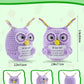 Jelutar Mini Funny Positive Potato, 3 Inch Knitted Doll With Positive Card For Cheer Up Gifts And Party Decorations, Cute Positive Potato Crochet Doll For Birthday Gifts (Positive Owl)