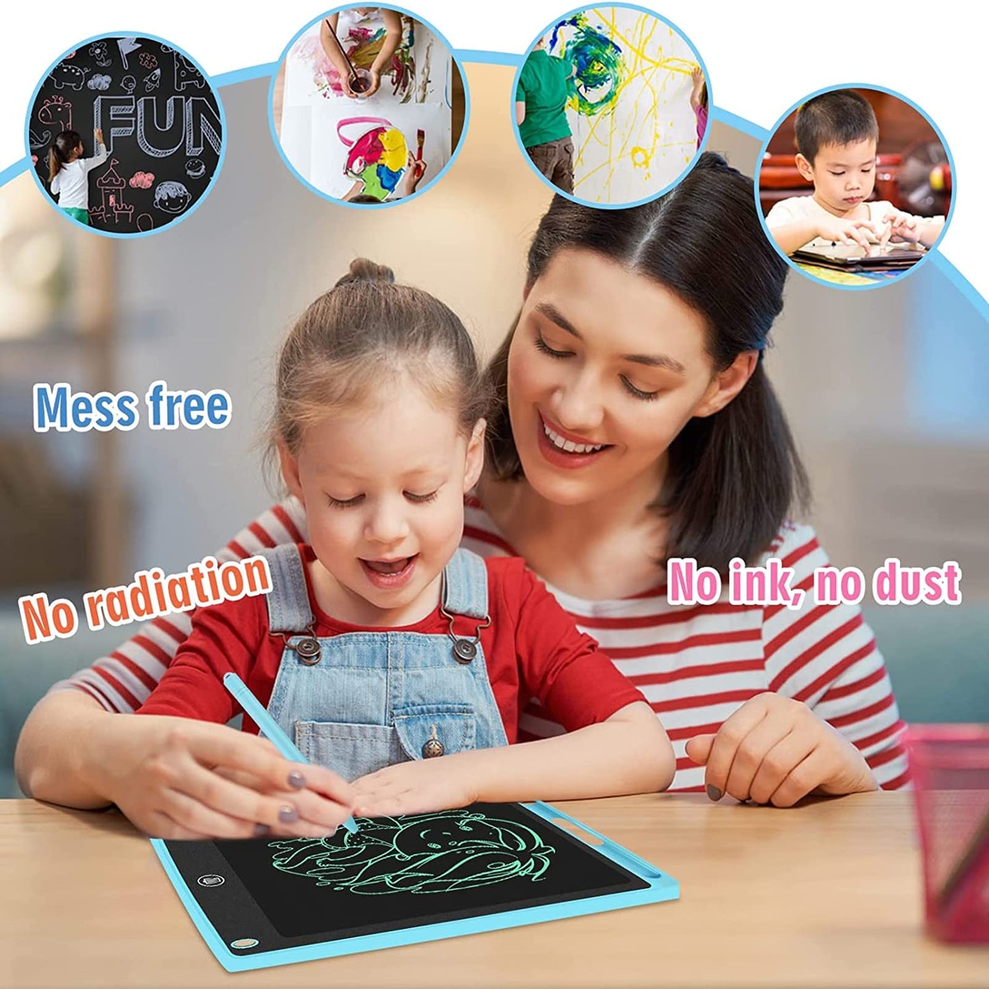 4 Pack Lcd Writing Tablet For Kids, Electronic Drawing Writing Board, Learning Educational Toddler Drawing Board Toys For Age 3+