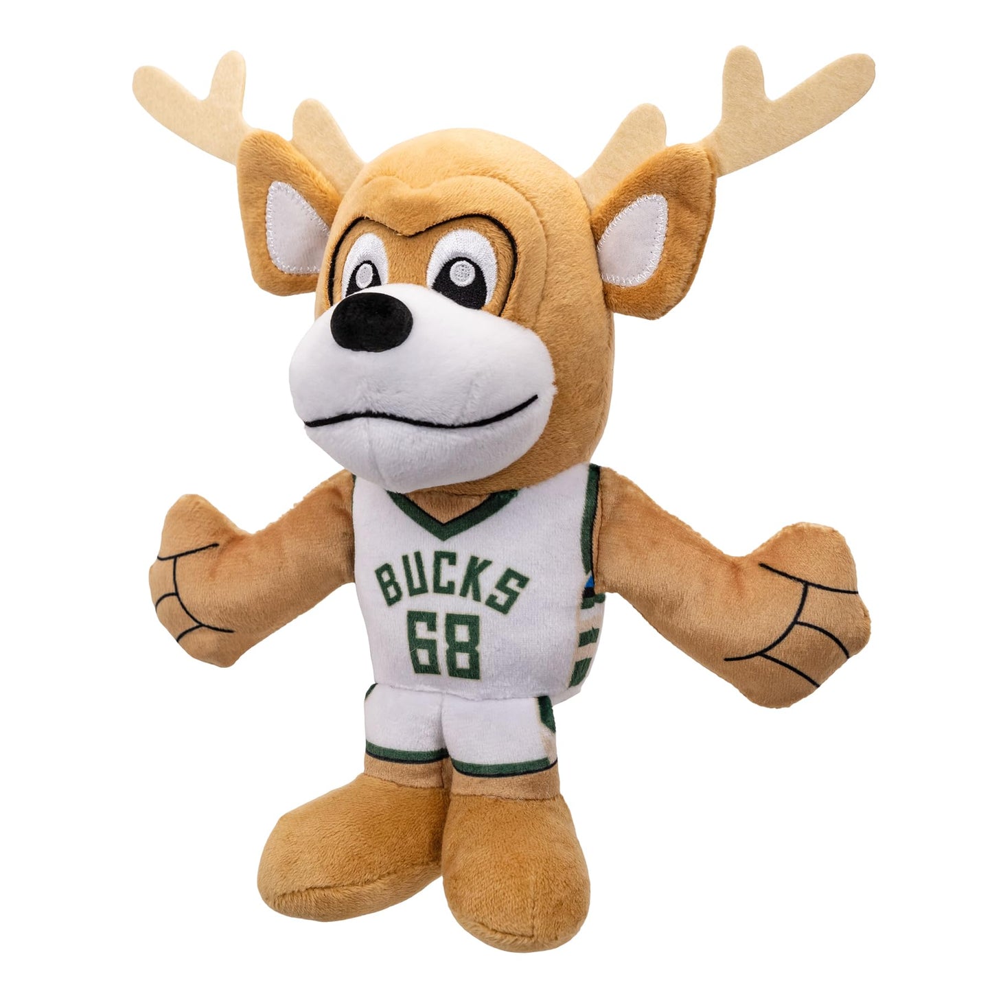 Bleacher Creatures Milwaukee Bucks Bango 8'' Nba Mascot Kuricha Sitting Plush - Soft Chibi Inspired Mascot