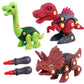 Toyshine Pack Of 3 Stem Take Apart Diy Dinosaur Construction Building Playset Toys With 2Pc Plastic Screwdriver Transform Explor