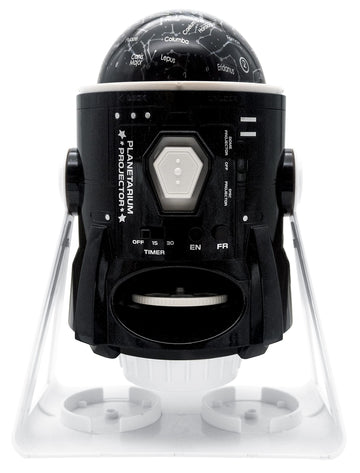 Lexibook Nlj181I1 Speaking 2-In-1 Planetarium Projector, 24 Images To Discover Space, 2 Constellation Domes, Stem, Black/White