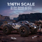 Bezgar Hp163S Fast Rc Cars For Adults Max 68Kph | 1/16 Scale Brushless Rc Trucks 4X4 Offroad Waterproof | Hobby Grade High Speed