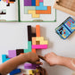 GIGAMIC Katamino Family Puzzle Game for Kids & Families, Wooden, Large, Gold, Model GZUF, 1-2 Players, 10 Minutes
