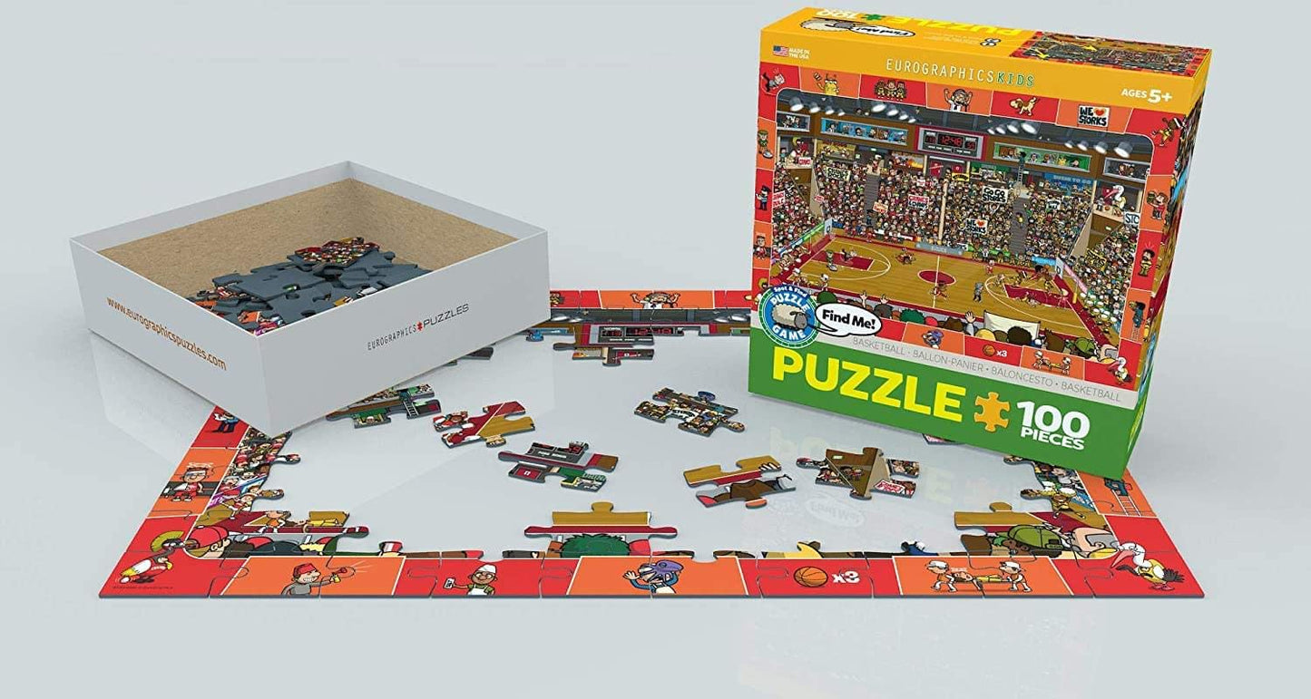 Basketball - Spot And Find Puzzle, 100-Piece