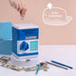 EVTHSU Blue Electronic ATM Safe Piggy Bank for Kids - Real Money Savings Coin Bank with Code Lock & Password, Gift Money Box for