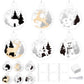 Epakh 24 Sets Winter Wonderland Crafts Kit Christmas Crafts Tissue Paper Sun Catcher Bulk Winter Xmas DIY Art Make Your Own Hang